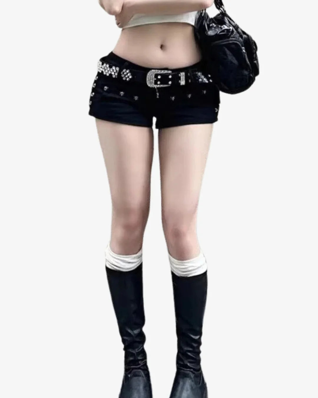 THE BLACK DENIM SHORT SHORTS